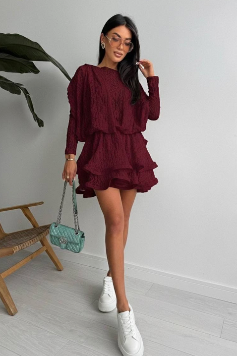 Rochie AMILIANA BORDO, Culoare: bordo, IVET.RO - Reduceri de până la -80%