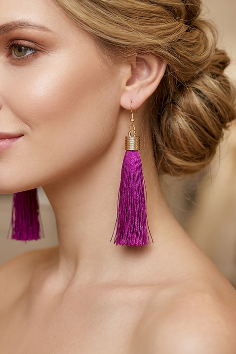 Cercei LILANDINZA, Culoare: lila, IVET.RO - Reduceri de până la -80%