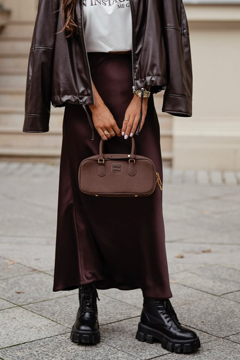 Fustă ADEMISA BROWN, Culoare: maro, IVET.RO - Reduceri de până la -80%