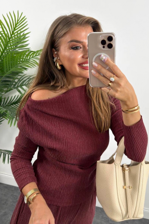 Set BORISA BORDO, Culoare: bordo, IVET.RO - Reduceri de până la -80%