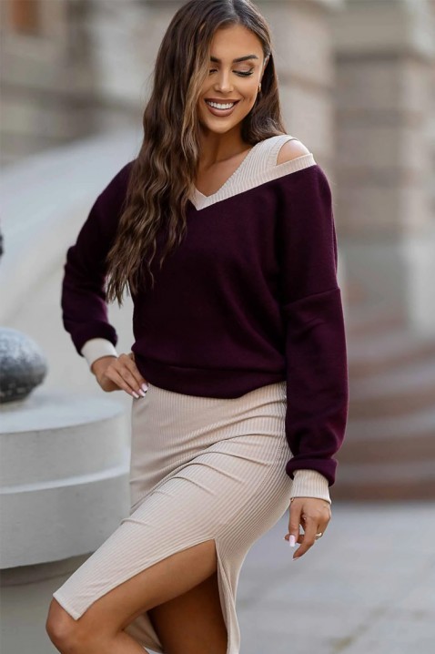 Set NORFELXA BORDO, Culoare: bordo, IVET.RO - Reduceri de până la -80%