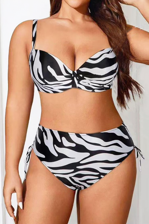 Costum de baie ZEBROLZA, Culoare: negru și alb, IVET.RO - Reduceri de până la -80%