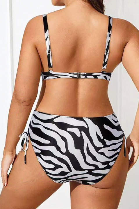 Costum de baie ZEBROLZA, Culoare: negru și alb, IVET.RO - Reduceri de până la -80%