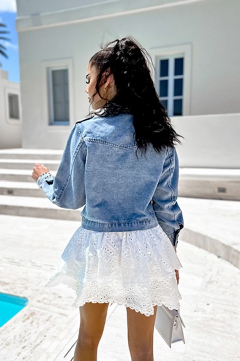 Geacă de blugi VELSONFA PINK, Culoare: albastru, IVET.RO - Reduceri de până la -80%