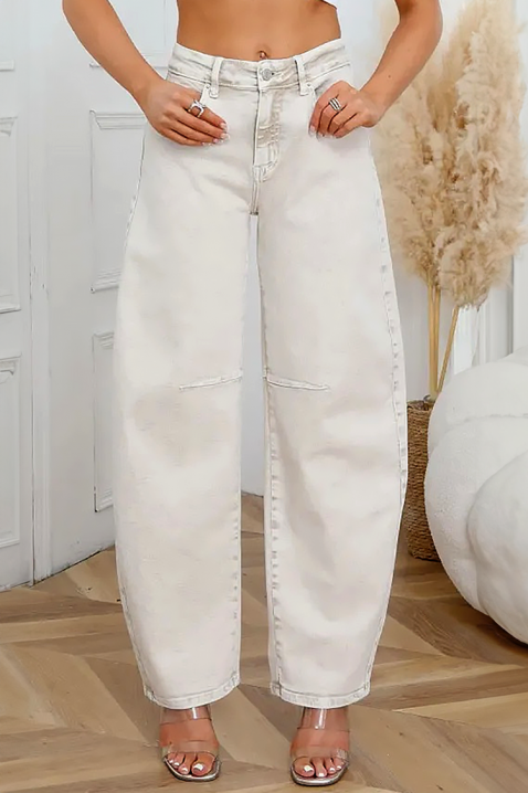 Blugi ZAGROLDA ECRU, Culoare: ecru, IVET.RO - Reduceri de până la -80%