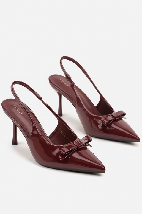 Pantofi damă ASEMINA, Culoare: bordo, IVET.RO - Reduceri de până la -80%