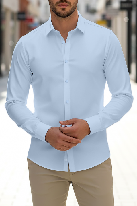 Cămașă bărbați FERIZO SKY, Culoare: albastru deschis, IVET.RO - Reduceri de până la -80%