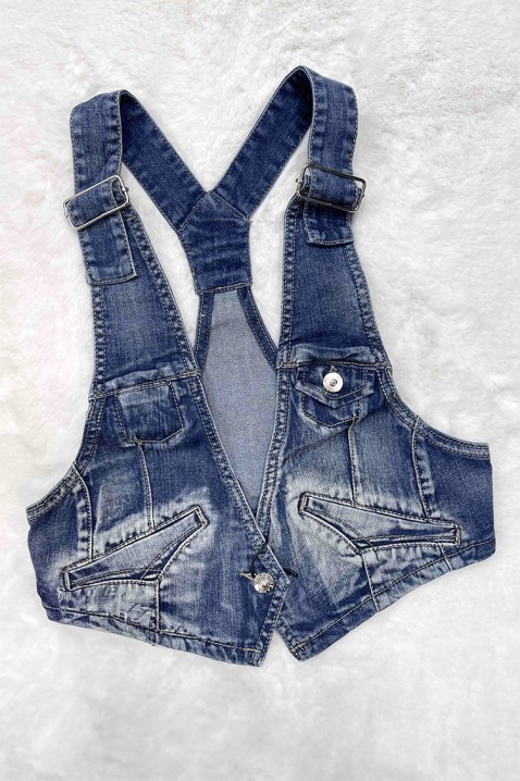 Vestă MILONZANA, Culoare: albastru, IVET.RO - Reduceri de până la -80%