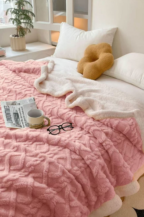 Cuvertură de pat ERTIOLJA PINK 200х220 cm, Culoare: roz, IVET.RO - Reduceri de până la -80%