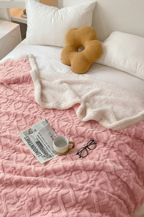 Cuvertură de pat ERTIOLJA PINK 200х220 cm, Culoare: roz, IVET.RO - Reduceri de până la -80%