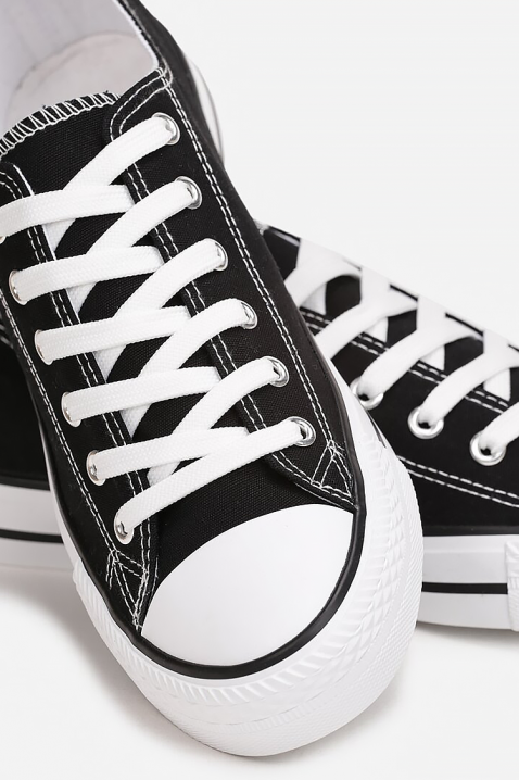 Teniși bărbăti FRANCO BLACK, Culoare: negru, IVET.RO - Reduceri de până la -80%