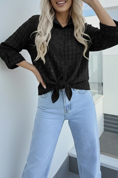 Cămașă damă RENISIA BLACK, Culoare: negru, IVET.RO - Reduceri de până la -80%