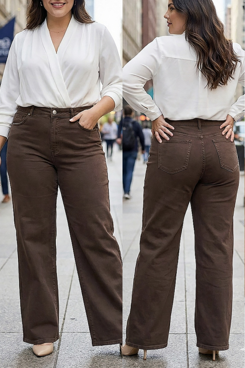 Blugi TATJANA, Culoare: maro, IVET.RO - Reduceri de până la -80%