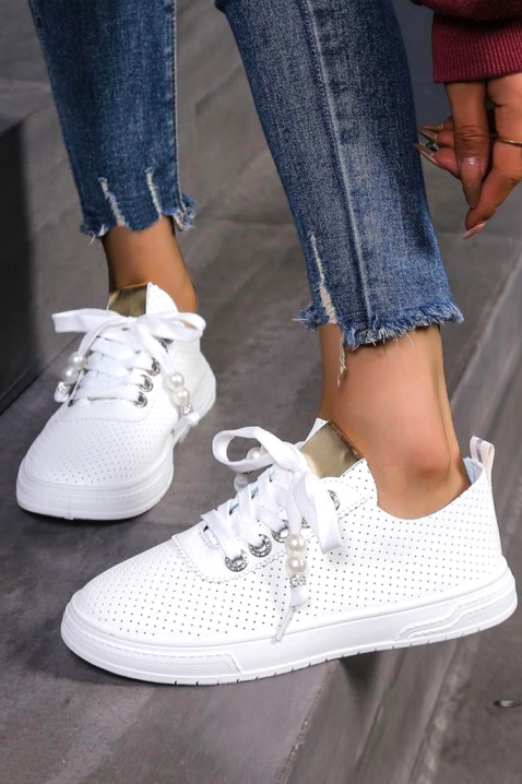 Teniși damă VELISITA, Culoare: alb, IVET.RO - Reduceri de până la -80%