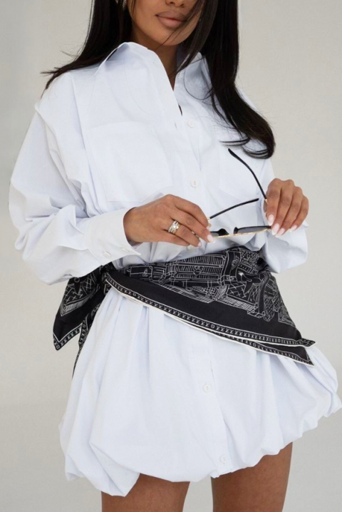 Rochie ROZELFINA WHITE, Culoare: albastru, IVET.RO - Reduceri de până la -80%