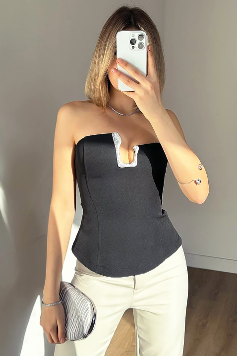 Top TRONZELA BLACK, Culoare: negru, IVET.RO - Reduceri de până la -80%