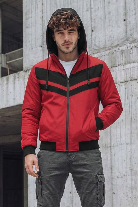 Geacă bărbați ELISIO RED, Culoare: roșu, IVET.RO - Reduceri de până la -80%