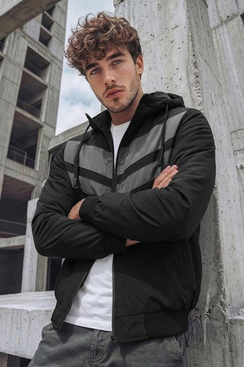 Geacă bărbați ELISIO BLACK, Culoare: negru, IVET.RO - Reduceri de până la -80%