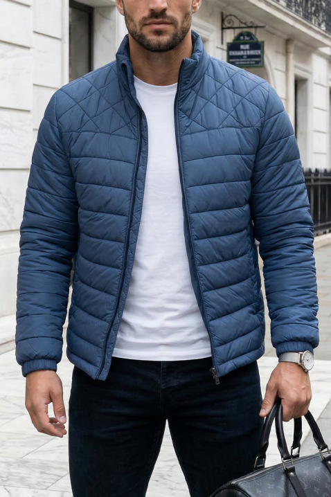 Geacă bărbați LEONSO, Culoare: albastru, IVET.RO - Reduceri de până la -80%