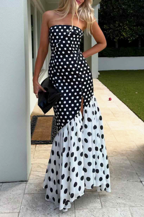 Rochie GLOZEFINA, Culoare: negru și alb, IVET.RO - Reduceri de până la -80%