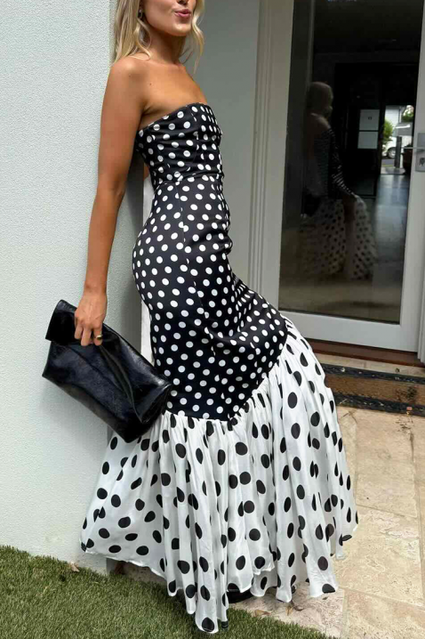 Rochie GLOZEFINA, Culoare: negru și alb, IVET.RO - Reduceri de până la -80%