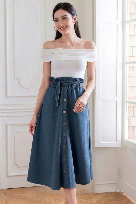 Fustă ALEKSINTA, Culoare: albastru, IVET.RO - Reduceri de până la -80%