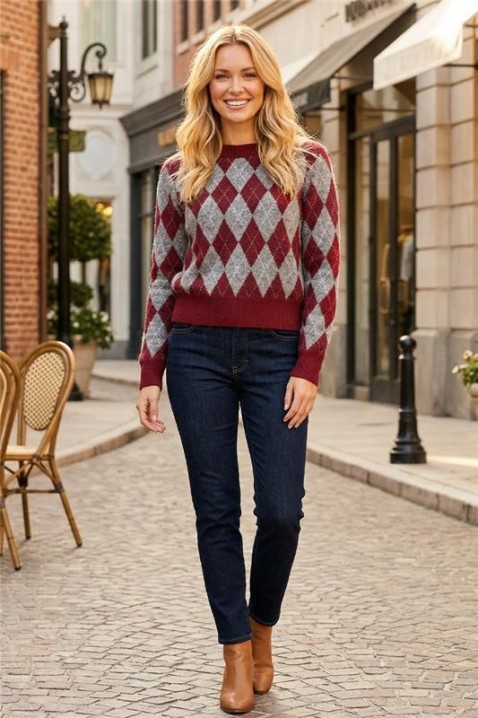 Pulover KELZORNA RED, Culoare: roșu, IVET.RO - Reduceri de până la -80%