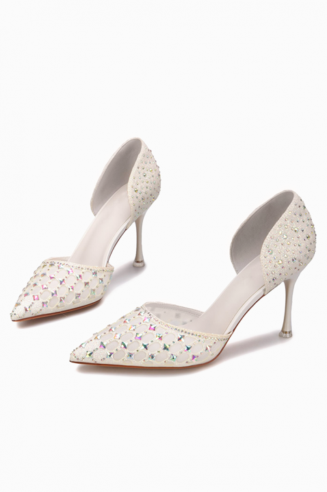 Pantofi damă NOGLILZA WHITE, Culoare: alb, IVET.RO - Reduceri de până la -80%