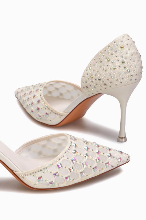 Pantofi damă NOGLILZA WHITE, Culoare: alb, IVET.RO - Reduceri de până la -80%