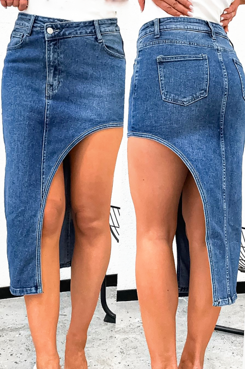 Fustă NARELONZA, Culoare: albastru, IVET.RO - Reduceri de până la -80%