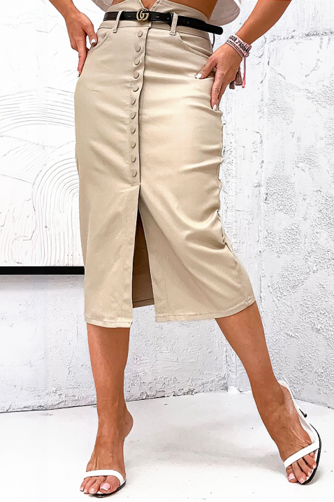 Fustă FILILONZA, Culoare: bej, IVET.RO - Reduceri de până la -80%