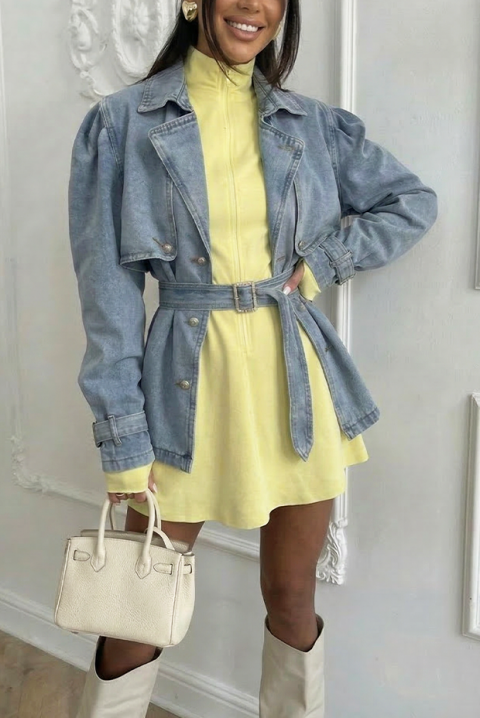 Trenci din denim ZENDALINA, Culoare: albastru, IVET.RO - Reduceri de până la -80%