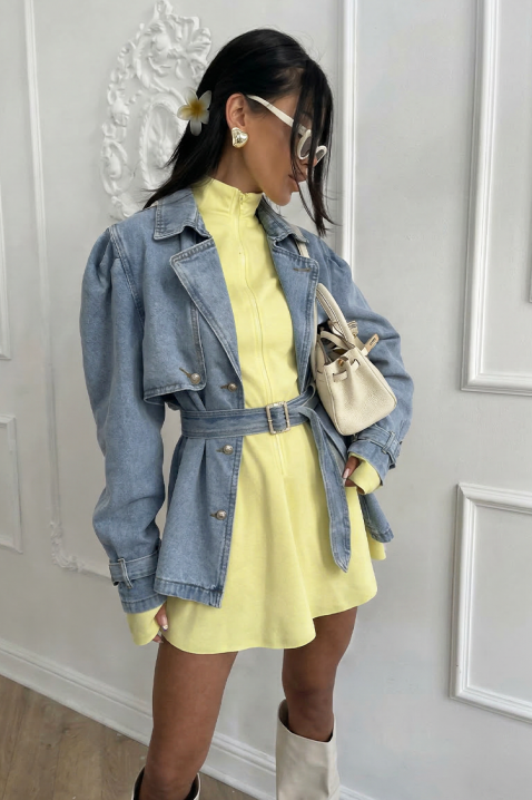 Trenci din denim ZENDALINA, Culoare: albastru, IVET.RO - Reduceri de până la -80%