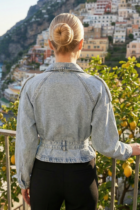 Geacă de blugi LARVELDA, Culoare: albastru deschis, IVET.RO - Reduceri de până la -80%