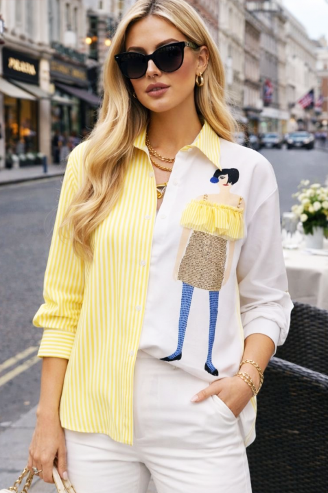 Cămașă damă GERLANZA YELLOW, Culoare: galben, IVET.RO - Reduceri de până la -80%