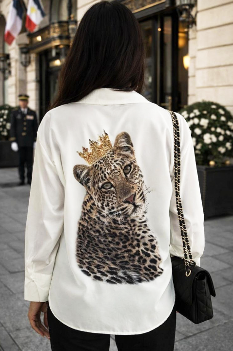 Cămașă damă ZROFELDA, Culoare: alb, IVET.RO - Reduceri de până la -80%