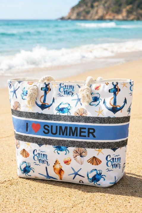 Geantă de plajă ZENOVIA BLUE, Culoare: albastru, IVET.RO - Reduceri de până la -80%