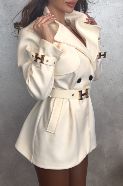 Trenci ZANDELA ECRU, Culoare: ecru, IVET.RO - Reduceri de până la -80%