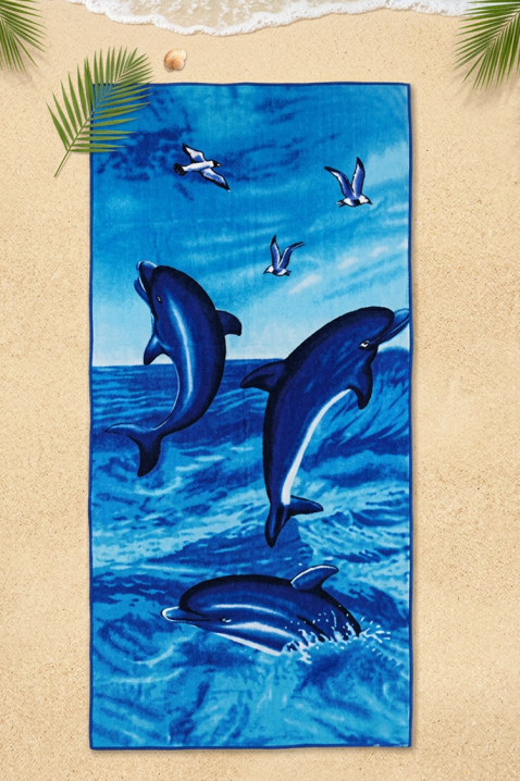 Prosop plajă DELRONZA, Culoare: albastru, IVET.RO - Reduceri de până la -80%