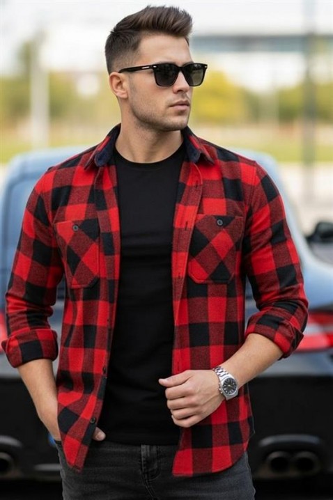 Cămașă bărbați TORELSO RED, Culoare: roșu, IVET.RO - Reduceri de până la -80%