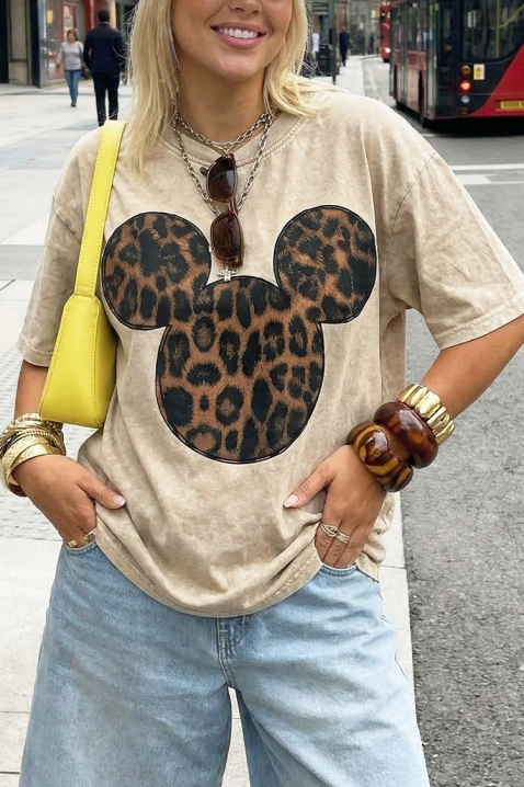 Tricou MIKOLZA, Culoare: bej, IVET.RO - Reduceri de până la -80%