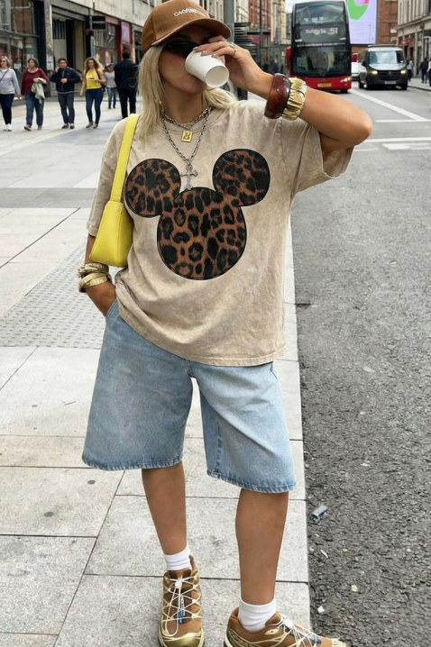 Tricou MIKOLZA, Culoare: bej, IVET.RO - Reduceri de până la -80%