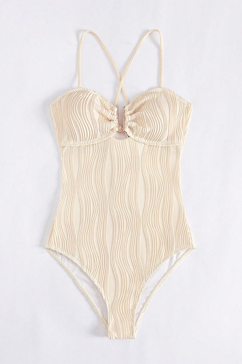 Costum de baie întreg TRIONEJA, Culoare: bej, IVET.RO - Reduceri de până la -80%