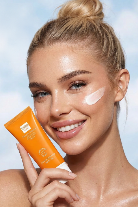 Cremă de protecție solară SENANA Face Sunscreen SPF 15IVET.RO - Reduceri de până la -80%
