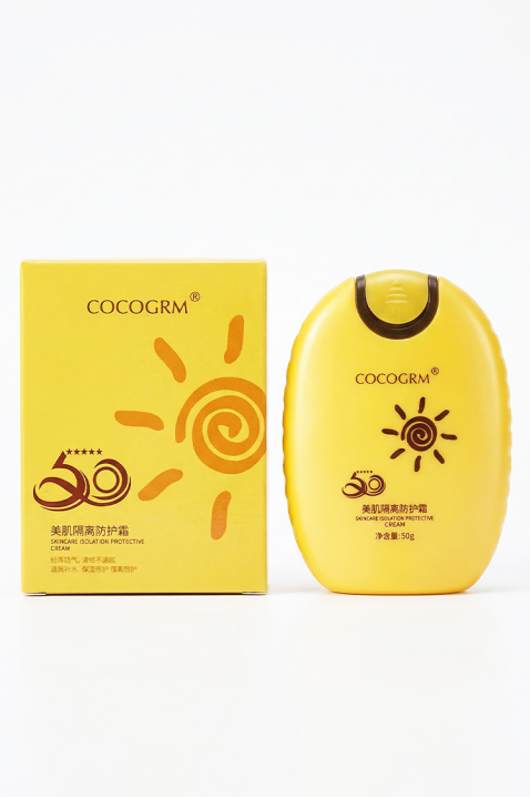 Cremă de protecție solară COCOGRM Face Sunscreen SPF 50IVET.RO - Reduceri de până la -80%