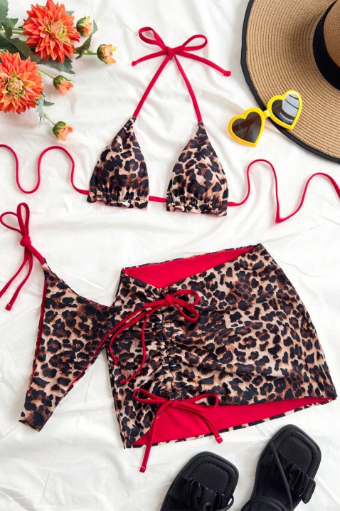 Set de plajă DANVILZA, Culoare: leopard, IVET.RO - Reduceri de până la -80%