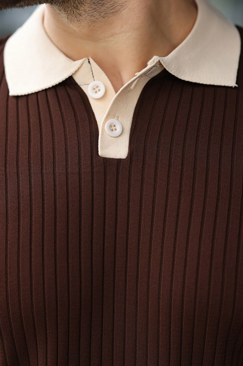 Tricou bărbați RONELMO BROWN, Culoare: maro, IVET.RO - Reduceri de până la -80%