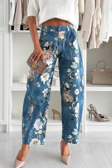 Pantaloni FELIYANA, Culoare: albastru, IVET.RO - Reduceri de până la -80%