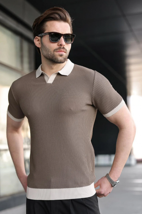 Tricou bărbați RONELMO MOCHA, Culoare: mocca, IVET.RO - Reduceri de până la -80%
