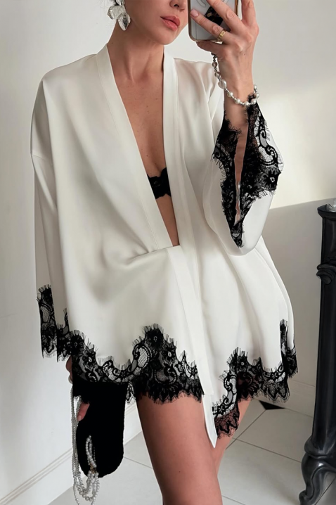 Kimono OZENDRA, Culoare: alb, IVET.RO - Reduceri de până la -80%